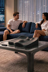 Peyako smart cushions displayed in a modern living room for everyday sitting comfort
